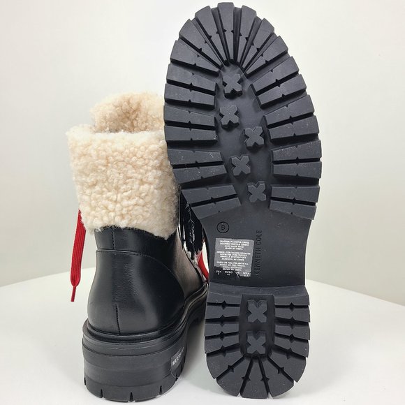 Kenneth Cole Rhode Lace Up Boot Cozy Waterproof - NEW - Picture 5 of 9